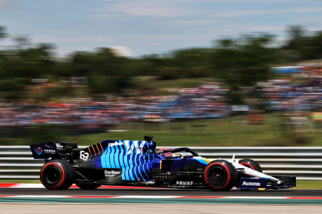 GP UNGHERIA, George Russell (GBR) Williams Racing FW43B.
31.07.2021. Formula 1 World Championship, Rd 11, Hungarian Grand Prix, Budapest, Hungary, Qualifiche Day.
- www.xpbimages.com, EMail: requests@xpbimages.com © Copyright: Moy / XPB Images