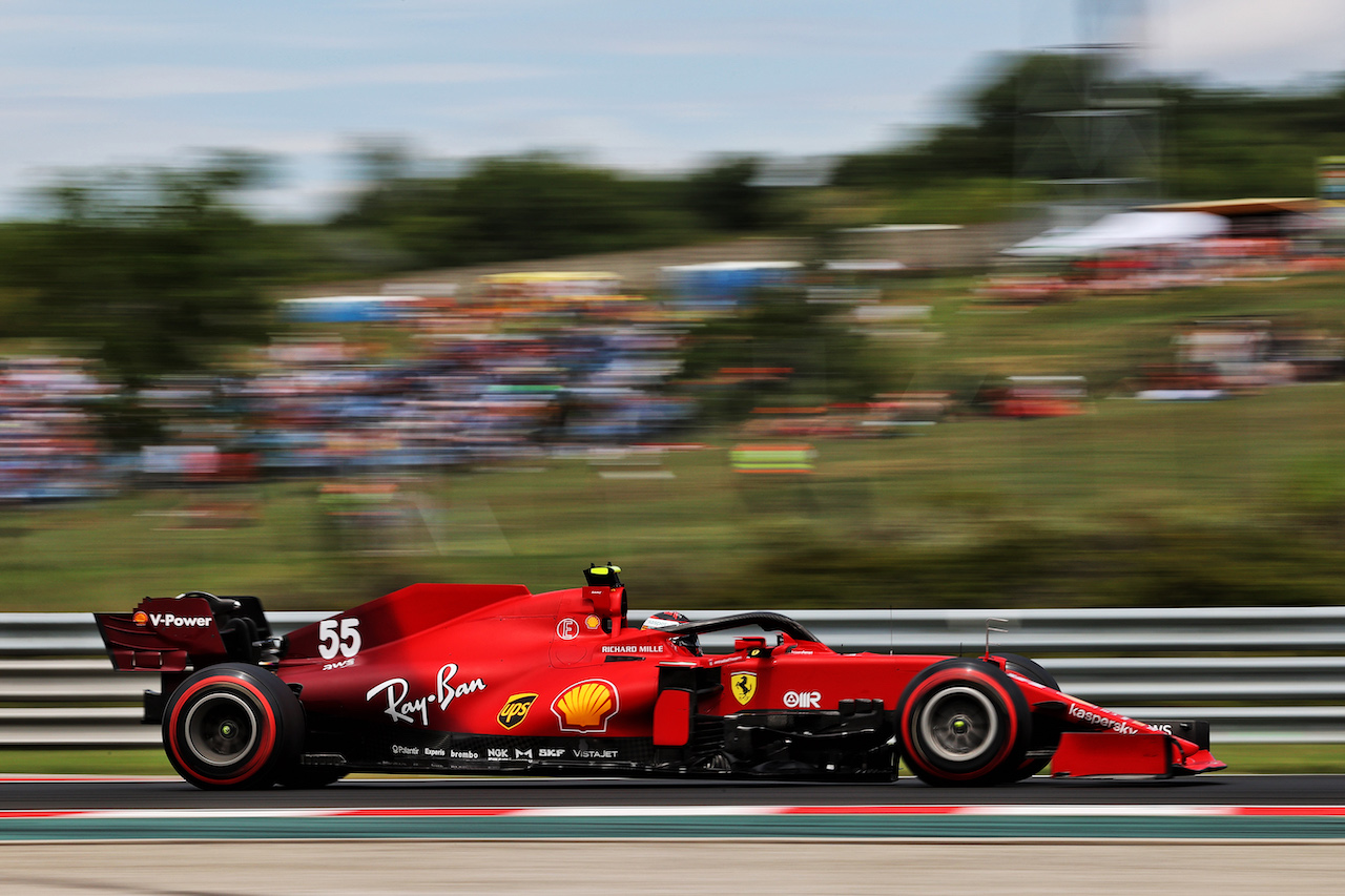GP UNGHERIA, Carlos Sainz Jr (ESP) Ferrari SF-21.
31.07.2021. Formula 1 World Championship, Rd 11, Hungarian Grand Prix, Budapest, Hungary, Qualifiche Day.
- www.xpbimages.com, EMail: requests@xpbimages.com © Copyright: Moy / XPB Images