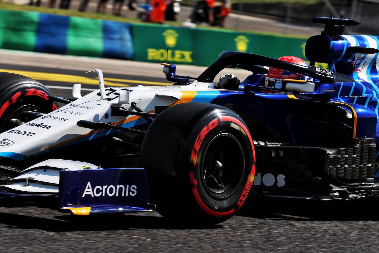 GP UNGHERIA, George Russell (GBR) Williams Racing FW43B.
31.07.2021. Formula 1 World Championship, Rd 11, Hungarian Grand Prix, Budapest, Hungary, Qualifiche Day.
- www.xpbimages.com, EMail: requests@xpbimages.com © Copyright: Batchelor / XPB Images