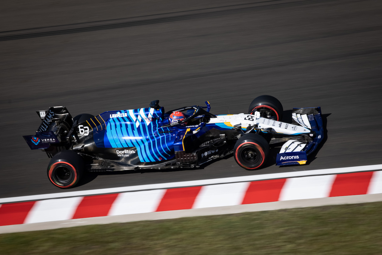 GP UNGHERIA, George Russell (GBR) Williams Racing FW43B.
31.07.2021. Formula 1 World Championship, Rd 11, Hungarian Grand Prix, Budapest, Hungary, Qualifiche Day.
- www.xpbimages.com, EMail: requests@xpbimages.com © Copyright: Bearne / XPB Images