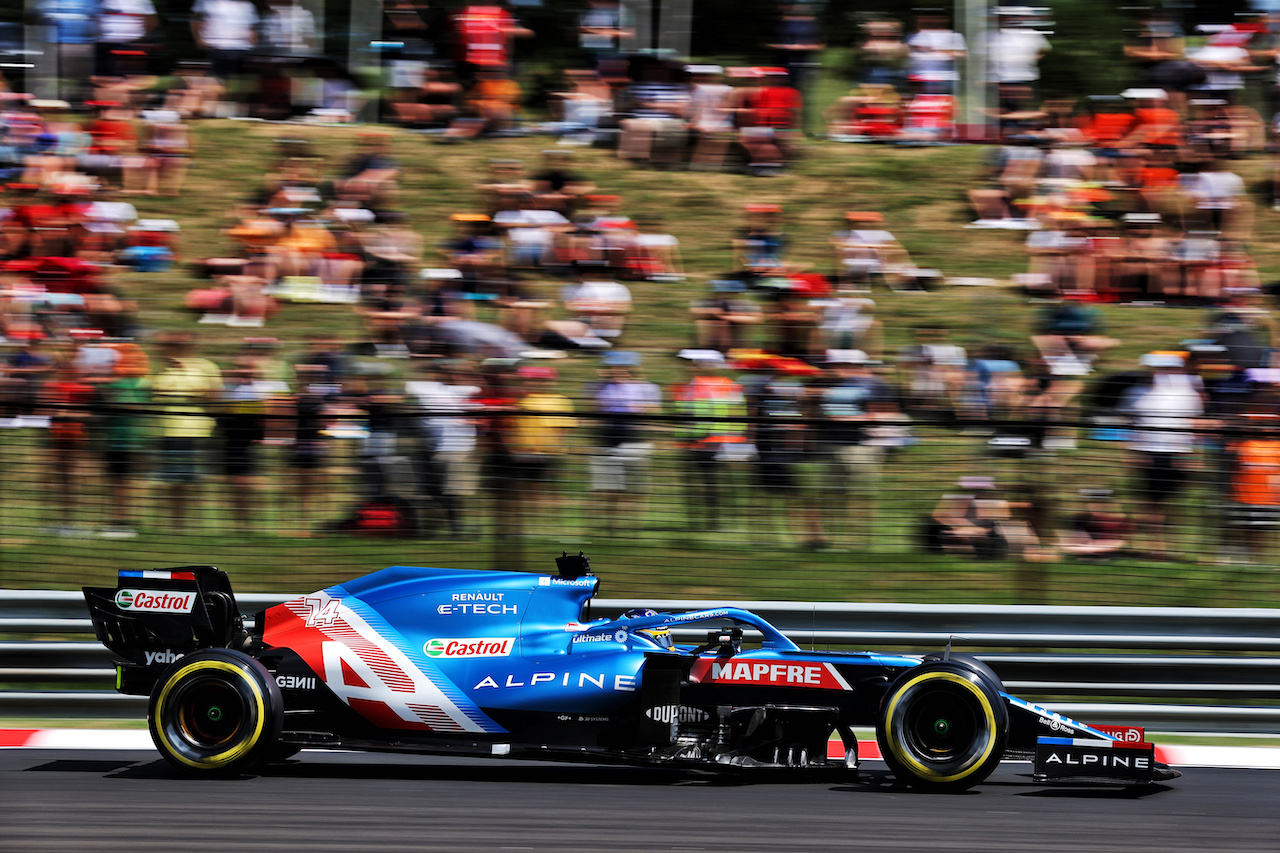 GP UNGHERIA, Fernando Alonso (ESP) Alpine F1 Team A521.
31.07.2021. Formula 1 World Championship, Rd 11, Hungarian Grand Prix, Budapest, Hungary, Qualifiche Day.
- www.xpbimages.com, EMail: requests@xpbimages.com © Copyright: Batchelor / XPB Images