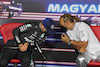 GP UNGHERIA, (L to R): Valtteri Bottas (FIN) Mercedes AMG F1 e Lewis Hamilton (GBR) Mercedes AMG F1 in the post qualifying FIA Press Conference.
31.07.2021. Formula 1 World Championship, Rd 11, Hungarian Grand Prix, Budapest, Hungary, Qualifiche Day.
- www.xpbimages.com, EMail: requests@xpbimages.com © Copyright: FIA Pool Image for Editorial Use Only