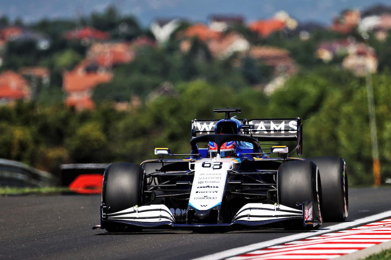 GP UNGHERIA, George Russell (GBR) Williams Racing FW43B.
30.07.2021. Formula 1 World Championship, Rd 11, Hungarian Grand Prix, Budapest, Hungary, Practice Day.
- www.xpbimages.com, EMail: requests@xpbimages.com © Copyright: Moy / XPB Images