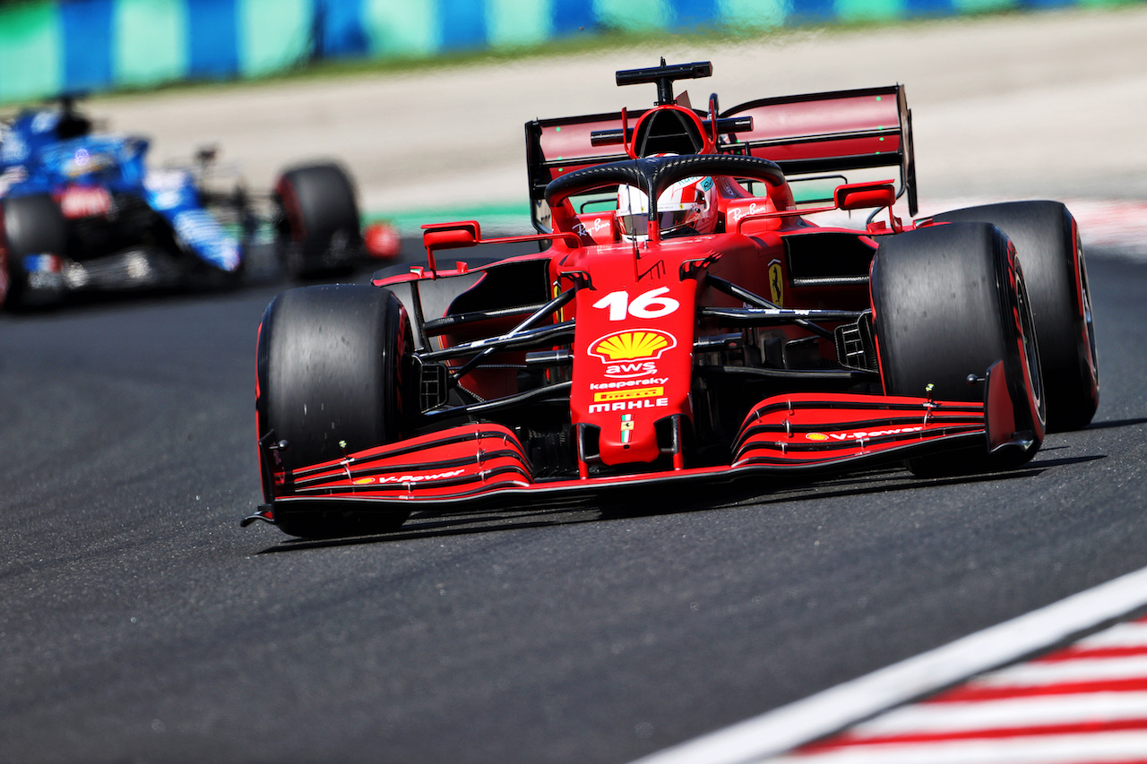 GP UNGHERIA, Charles Leclerc (MON) Ferrari SF-21.
30.07.2021. Formula 1 World Championship, Rd 11, Hungarian Grand Prix, Budapest, Hungary, Practice Day.
- www.xpbimages.com, EMail: requests@xpbimages.com © Copyright: Moy / XPB Images