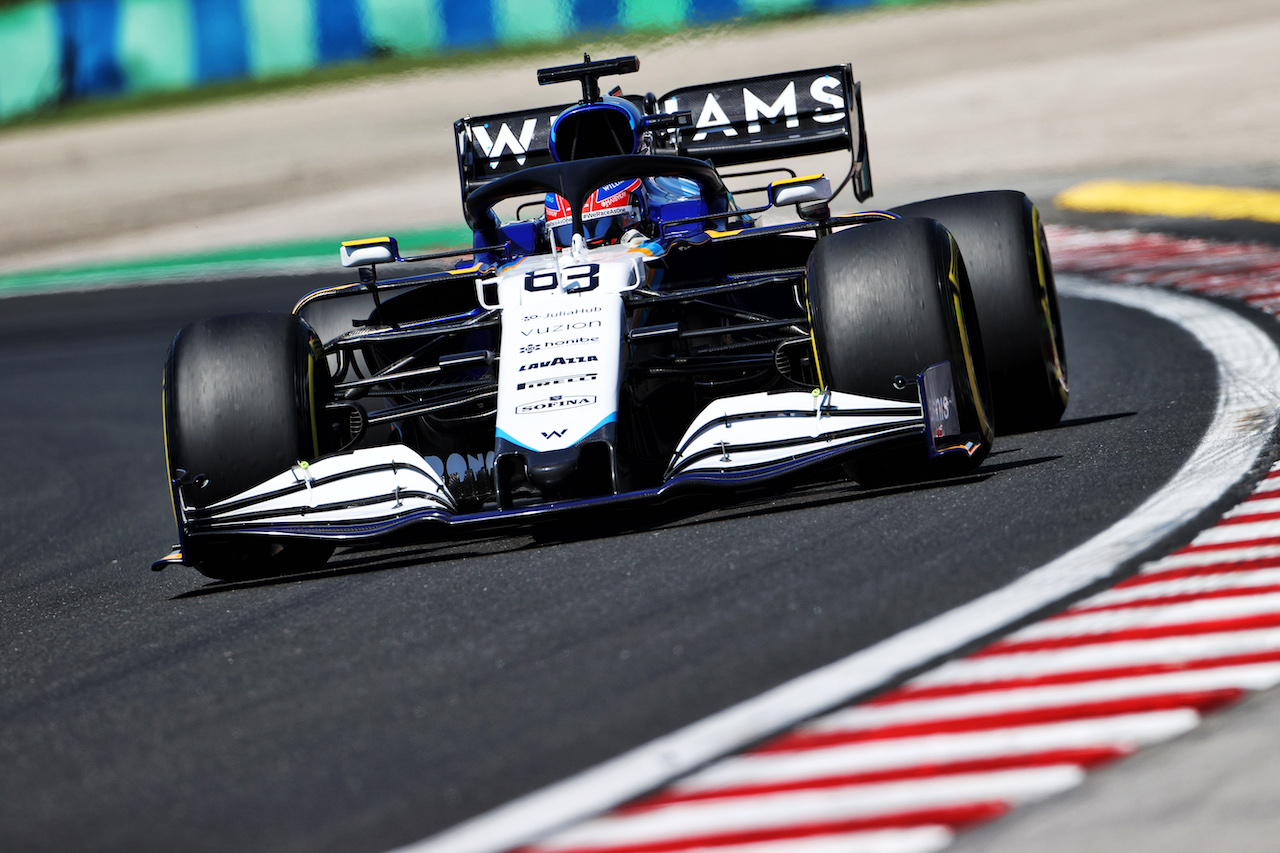 GP UNGHERIA, George Russell (GBR) Williams Racing FW43B.
30.07.2021. Formula 1 World Championship, Rd 11, Hungarian Grand Prix, Budapest, Hungary, Practice Day.
- www.xpbimages.com, EMail: requests@xpbimages.com © Copyright: Moy / XPB Images