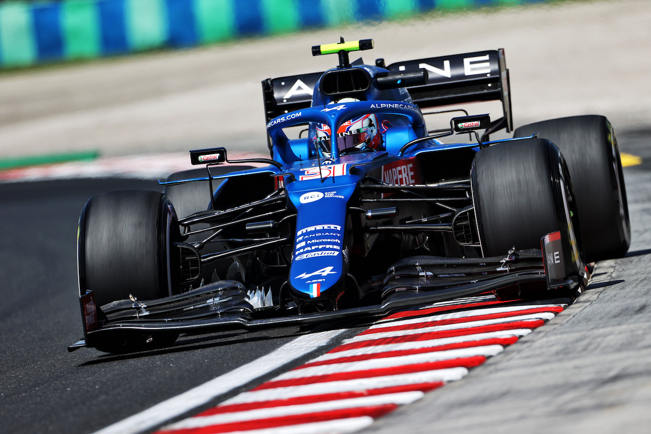 GP UNGHERIA, Esteban Ocon (FRA) Alpine F1 Team A521.
30.07.2021. Formula 1 World Championship, Rd 11, Hungarian Grand Prix, Budapest, Hungary, Practice Day.
- www.xpbimages.com, EMail: requests@xpbimages.com © Copyright: Moy / XPB Images