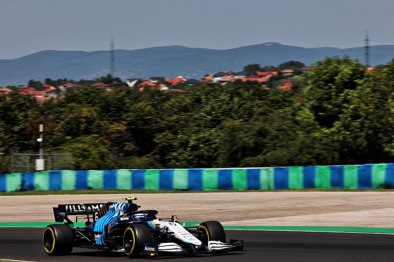 GP UNGHERIA, Nicholas Latifi (CDN) Williams Racing FW43B.
30.07.2021. Formula 1 World Championship, Rd 11, Hungarian Grand Prix, Budapest, Hungary, Practice Day.
- www.xpbimages.com, EMail: requests@xpbimages.com © Copyright: Batchelor / XPB Images
