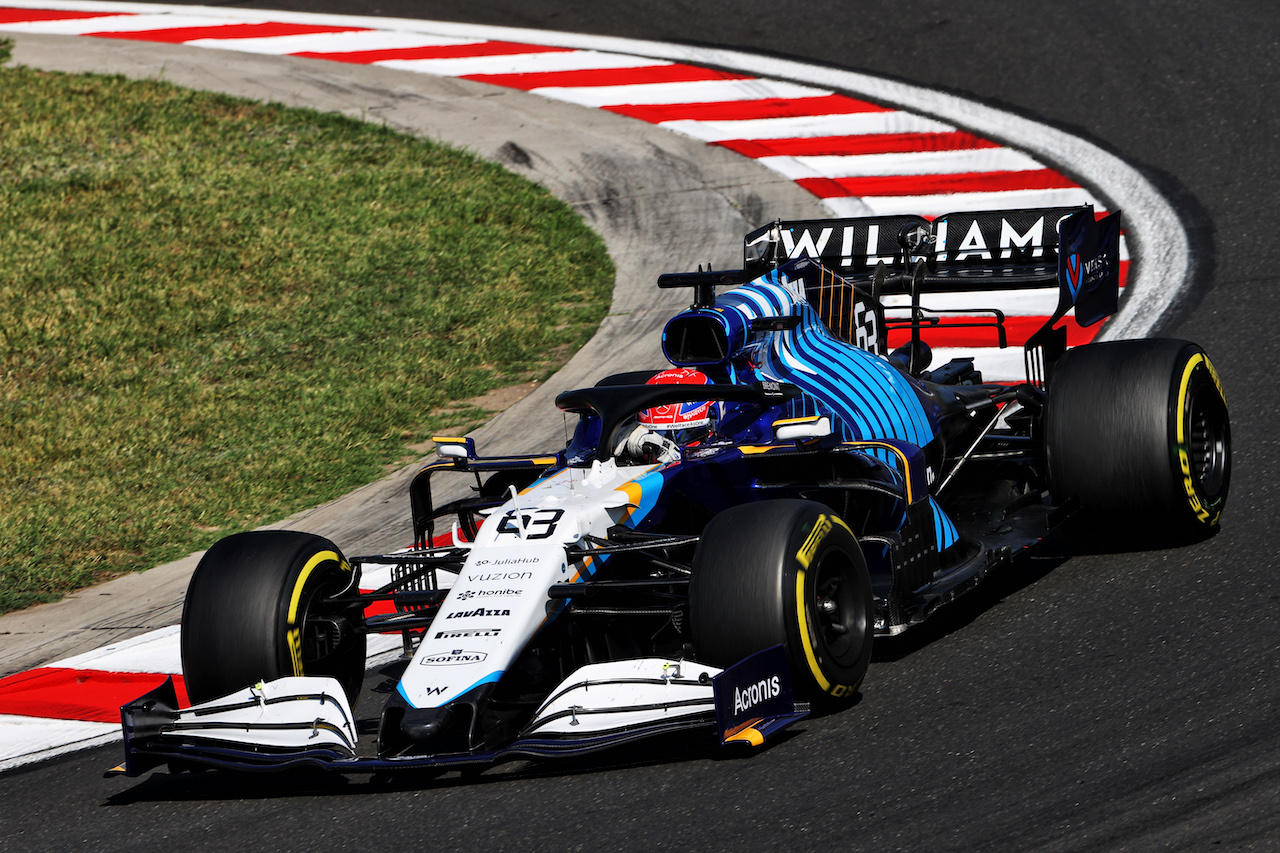 GP UNGHERIA, George Russell (GBR) Williams Racing FW43B.
30.07.2021. Formula 1 World Championship, Rd 11, Hungarian Grand Prix, Budapest, Hungary, Practice Day.
- www.xpbimages.com, EMail: requests@xpbimages.com © Copyright: Moy / XPB Images