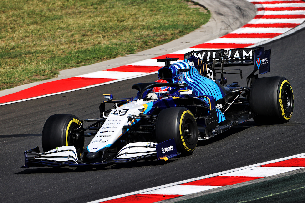 GP UNGHERIA, George Russell (GBR) Williams Racing FW43B.
30.07.2021. Formula 1 World Championship, Rd 11, Hungarian Grand Prix, Budapest, Hungary, Practice Day.
- www.xpbimages.com, EMail: requests@xpbimages.com © Copyright: Moy / XPB Images