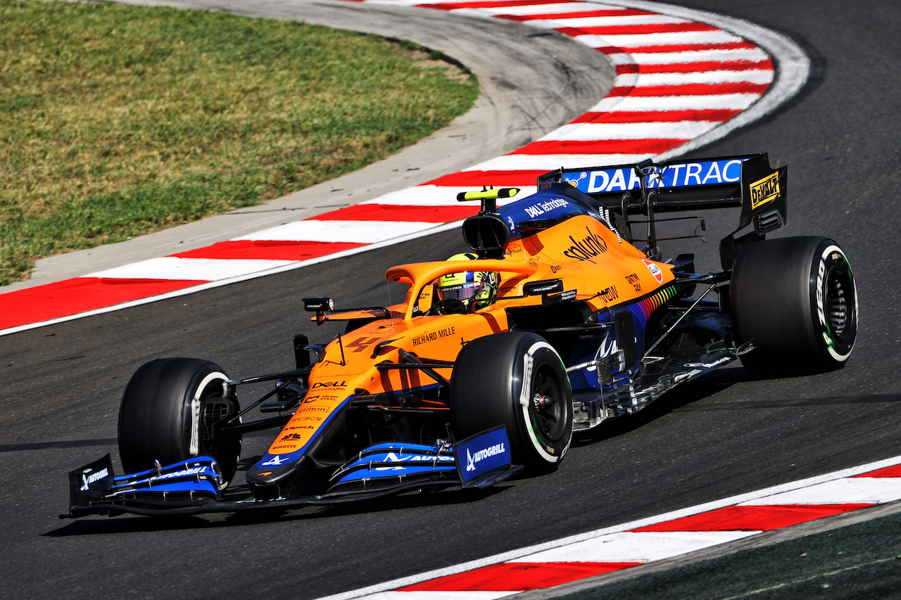 GP UNGHERIA, Lando Norris (GBR) McLaren MCL35M.
30.07.2021. Formula 1 World Championship, Rd 11, Hungarian Grand Prix, Budapest, Hungary, Practice Day.
- www.xpbimages.com, EMail: requests@xpbimages.com © Copyright: Moy / XPB Images