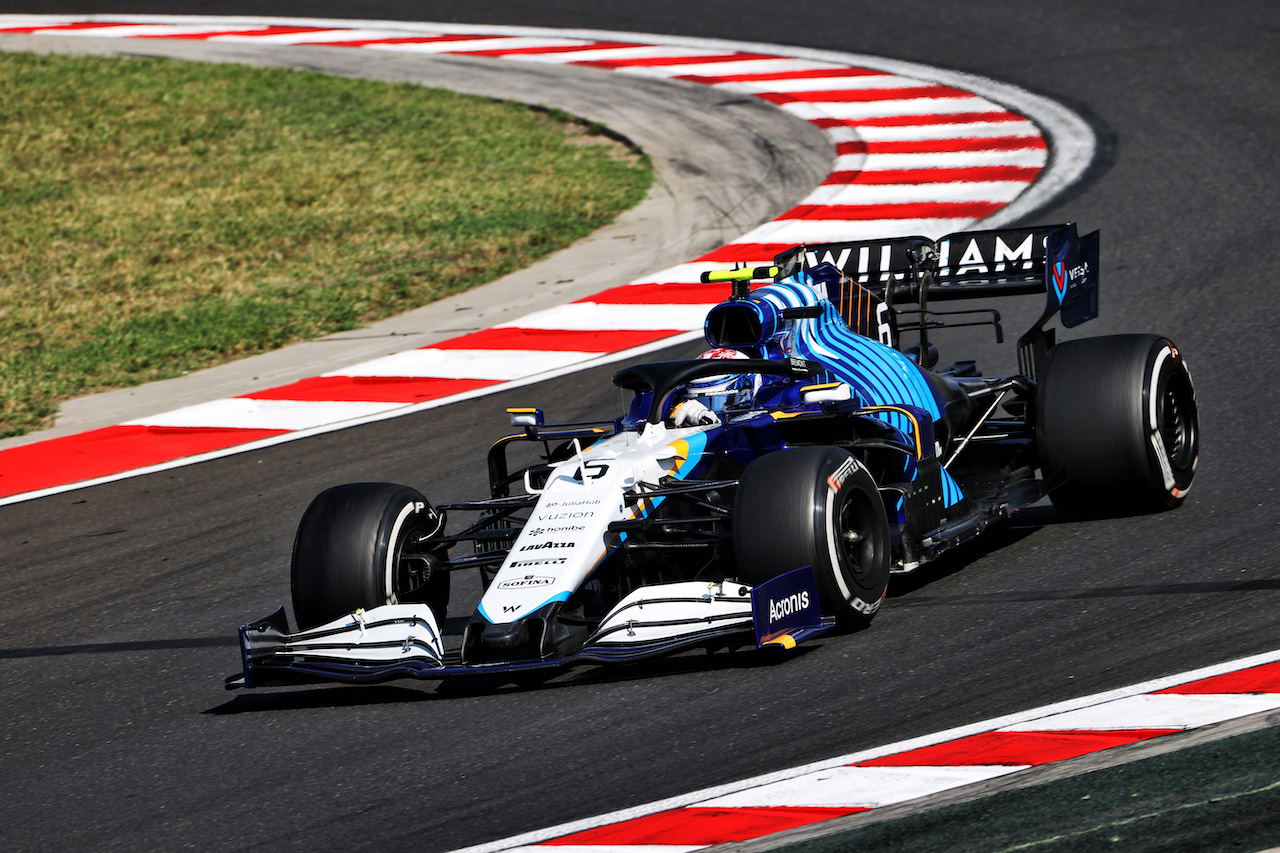 GP UNGHERIA, Nicholas Latifi (CDN) Williams Racing FW43B.
30.07.2021. Formula 1 World Championship, Rd 11, Hungarian Grand Prix, Budapest, Hungary, Practice Day.
- www.xpbimages.com, EMail: requests@xpbimages.com © Copyright: Moy / XPB Images