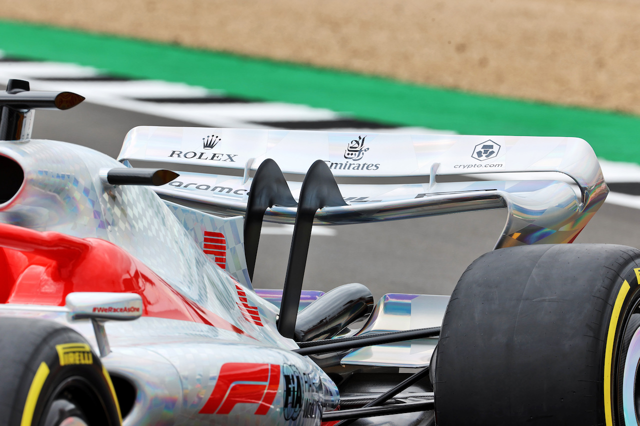 PRESENTAZIONE MONOPOSTO 2022, 2022 Car Launch - rear wing detail.
15.07.2021. Formula 1 World Championship, Rd 10, British Grand Prix, Silverstone, England, Preparation Day.
- www.xpbimages.com, EMail: requests@xpbimages.com © Copyright: Batchelor / XPB Images