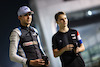 TEST ABU DHABI, (L to R): Esteban Ocon (FRA) Alpine F1 Team with Oscar Piastri (AUS) Alpine F1 Team Academy Driver.
13.12.2021. Formula 1 Testing, Yas Marina Circuit, Abu Dhabi, Monday.
- www.xpbimages.com, EMail: requests@xpbimages.com © Copyright: Charniaux / XPB Images