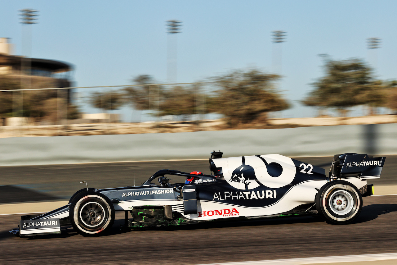 TEST BAHRAIN, Yuki Tsunoda (JPN) AlphaTauri AT02.
14.03.2021. Formula 1 Testing, Sakhir, Bahrain, Day Three.
- www.xpbimages.com, EMail: requests@xpbimages.com © Copyright: Batchelor / XPB Images