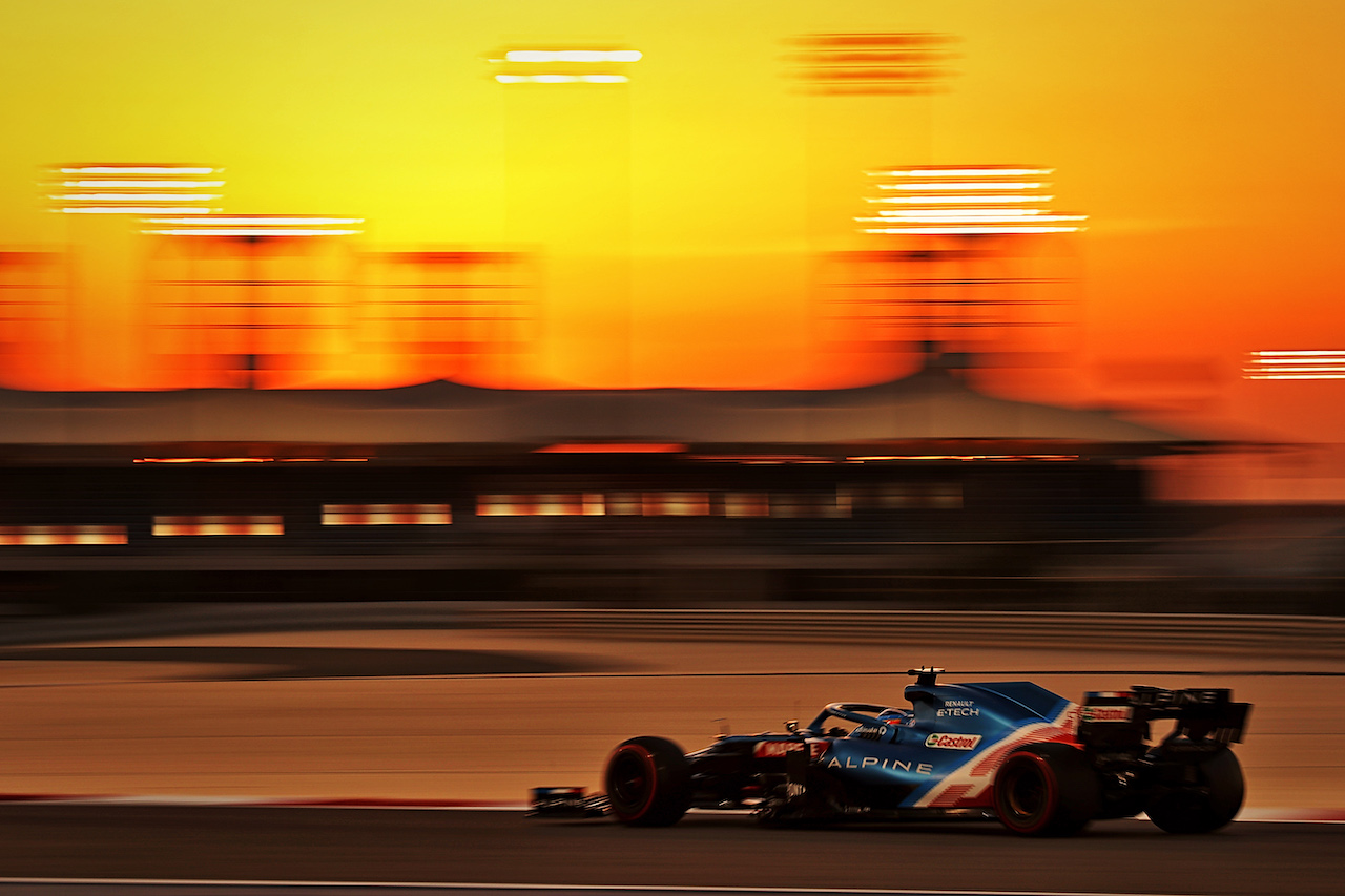 TEST BAHRAIN, Fernando Alonso (ESP) Alpine F1 Team A521.
14.03.2021. Formula 1 Testing, Sakhir, Bahrain, Day Three.
- www.xpbimages.com, EMail: requests@xpbimages.com © Copyright: Batchelor / XPB Images