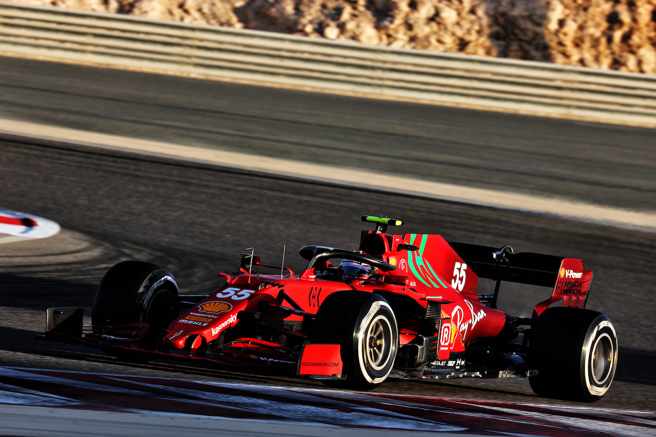 TEST BAHRAIN, Carlos Sainz Jr (ESP) Ferrari SF-21.
14.03.2021. Formula 1 Testing, Sakhir, Bahrain, Day Three.
- www.xpbimages.com, EMail: requests@xpbimages.com © Copyright: Batchelor / XPB Images