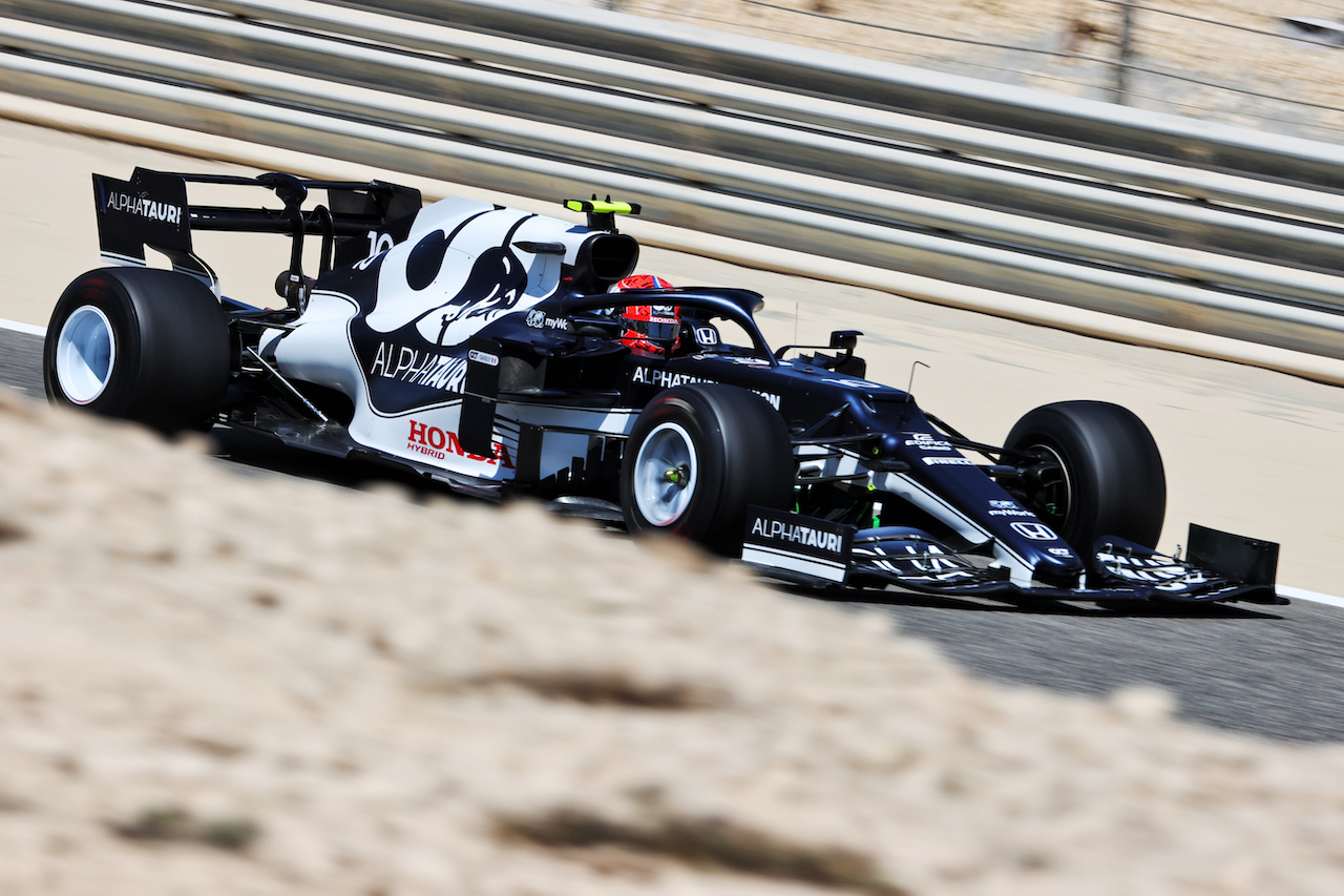 TEST BAHRAIN, Pierre Gasly (FRA) AlphaTauri AT02.
14.03.2021. Formula 1 Testing, Sakhir, Bahrain, Day Three.
- www.xpbimages.com, EMail: requests@xpbimages.com © Copyright: Charniaux / XPB Images