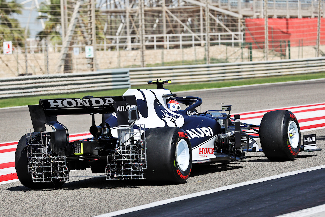 TEST BAHRAIN, Pierre Gasly (FRA) AlphaTauri AT02 running sensor equipment.
14.03.2021. Formula 1 Testing, Sakhir, Bahrain, Day Three.
- www.xpbimages.com, EMail: requests@xpbimages.com © Copyright: Batchelor / XPB Images