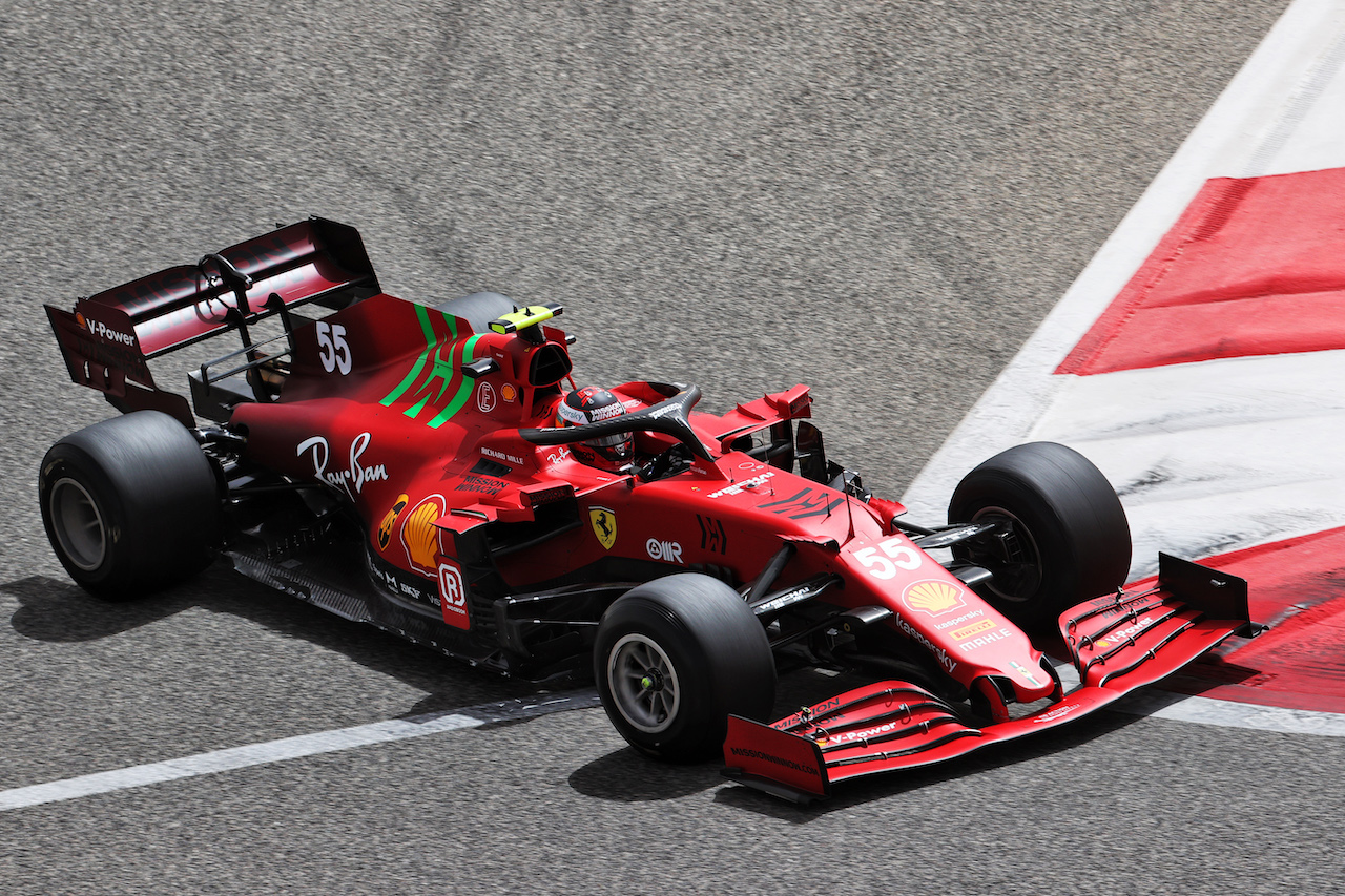 TEST BAHRAIN, Carlos Sainz Jr (ESP) Ferrari SF-21.
13.03.2021. Formula 1 Testing, Sakhir, Bahrain, Day Two.
- www.xpbimages.com, EMail: requests@xpbimages.com © Copyright: Batchelor / XPB Images