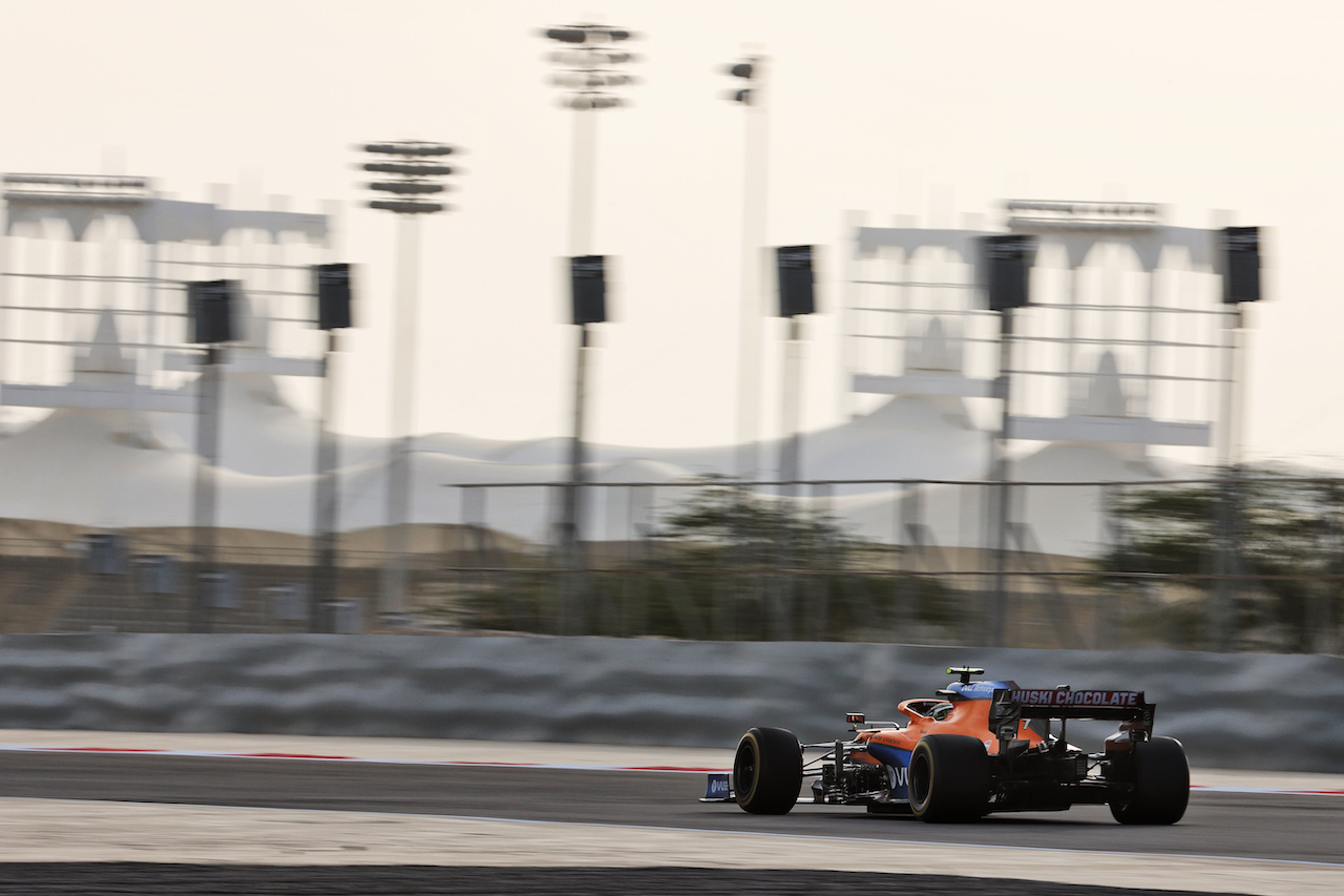 TEST BAHRAIN, Lando Norris (GBR) McLaren MCL35M.
13.03.2021. Formula 1 Testing, Sakhir, Bahrain, Day Two.
- www.xpbimages.com, EMail: requests@xpbimages.com © Copyright: Batchelor / XPB Images