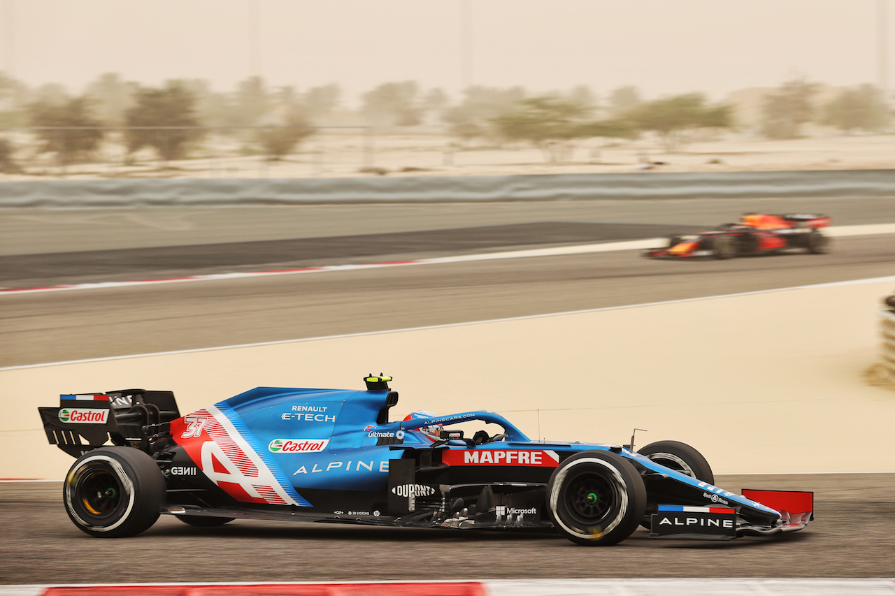 TEST BAHRAIN, Esteban Ocon (FRA) Alpine F1 Team A521.
12.03.2021. Formula 1 Testing, Sakhir, Bahrain, Day One.
- www.xpbimages.com, EMail: requests@xpbimages.com © Copyright: Batchelor / XPB Images