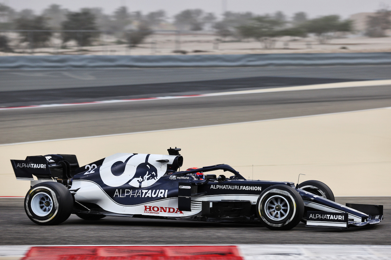 TEST BAHRAIN, Yuki Tsunoda (JPN) AlphaTauri AT02.
12.03.2021. Formula 1 Testing, Sakhir, Bahrain, Day One.
- www.xpbimages.com, EMail: requests@xpbimages.com © Copyright: Batchelor / XPB Images