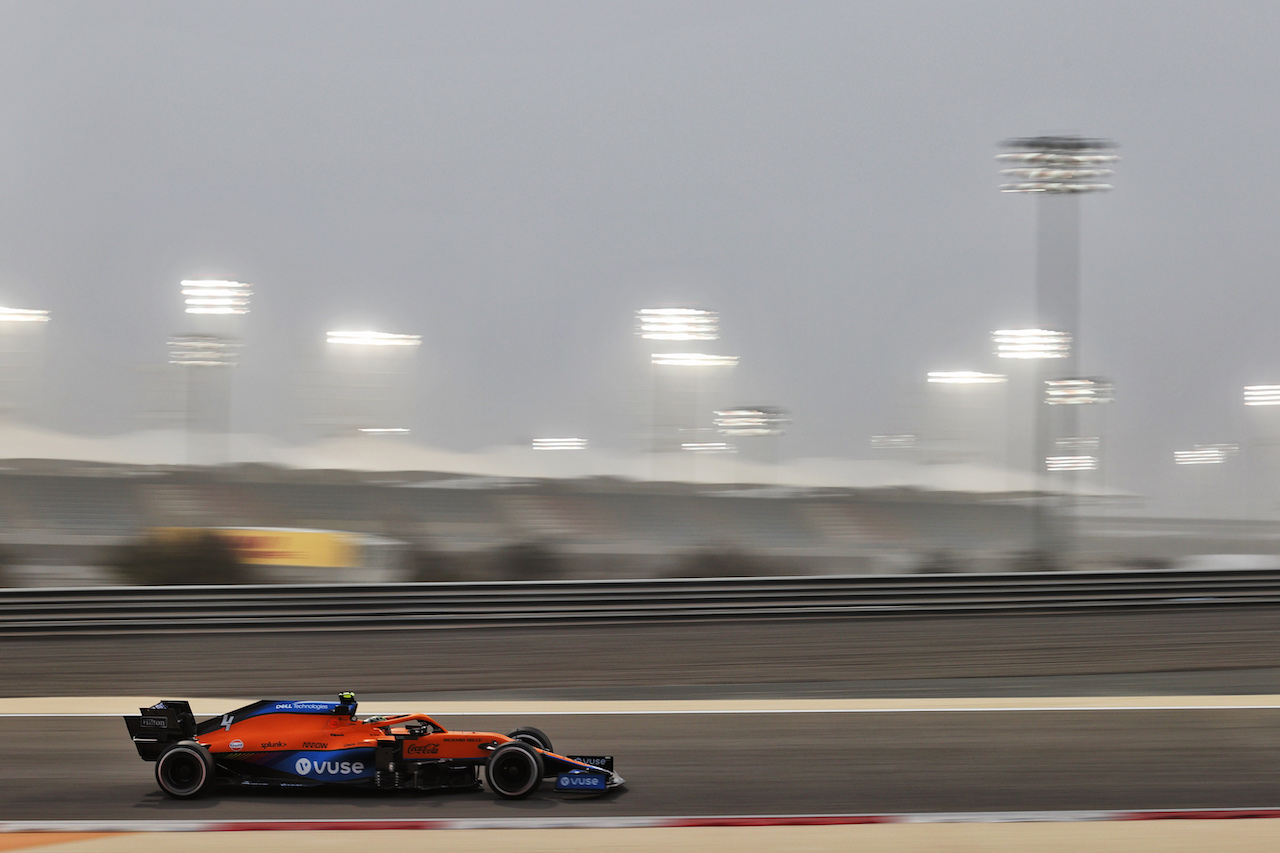 TEST BAHRAIN, Lando Norris (GBR) McLaren MCL35M.
12.03.2021. Formula 1 Testing, Sakhir, Bahrain, Day One.
- www.xpbimages.com, EMail: requests@xpbimages.com © Copyright: Charniaux / XPB Images