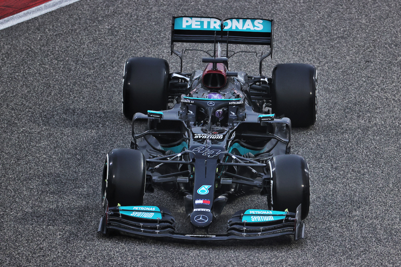 TEST BAHRAIN, Lewis Hamilton (GBR) Mercedes AMG F1 W12.
12.03.2021. Formula 1 Testing, Sakhir, Bahrain, Day One.
- www.xpbimages.com, EMail: requests@xpbimages.com © Copyright: Batchelor / XPB Images