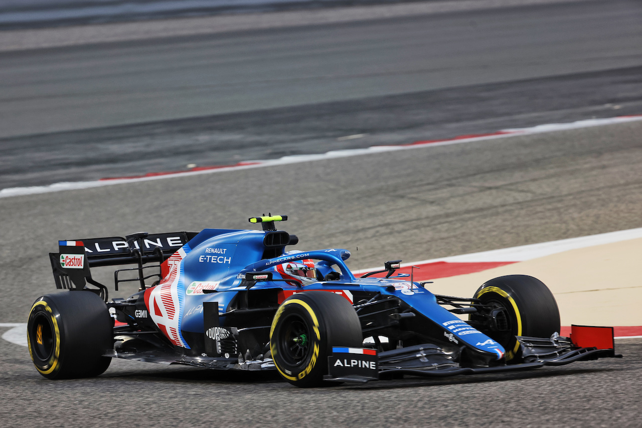 TEST BAHRAIN, Esteban Ocon (FRA) Alpine F1 Team A521.
12.03.2021. Formula 1 Testing, Sakhir, Bahrain, Day One.
- www.xpbimages.com, EMail: requests@xpbimages.com © Copyright: Batchelor / XPB Images