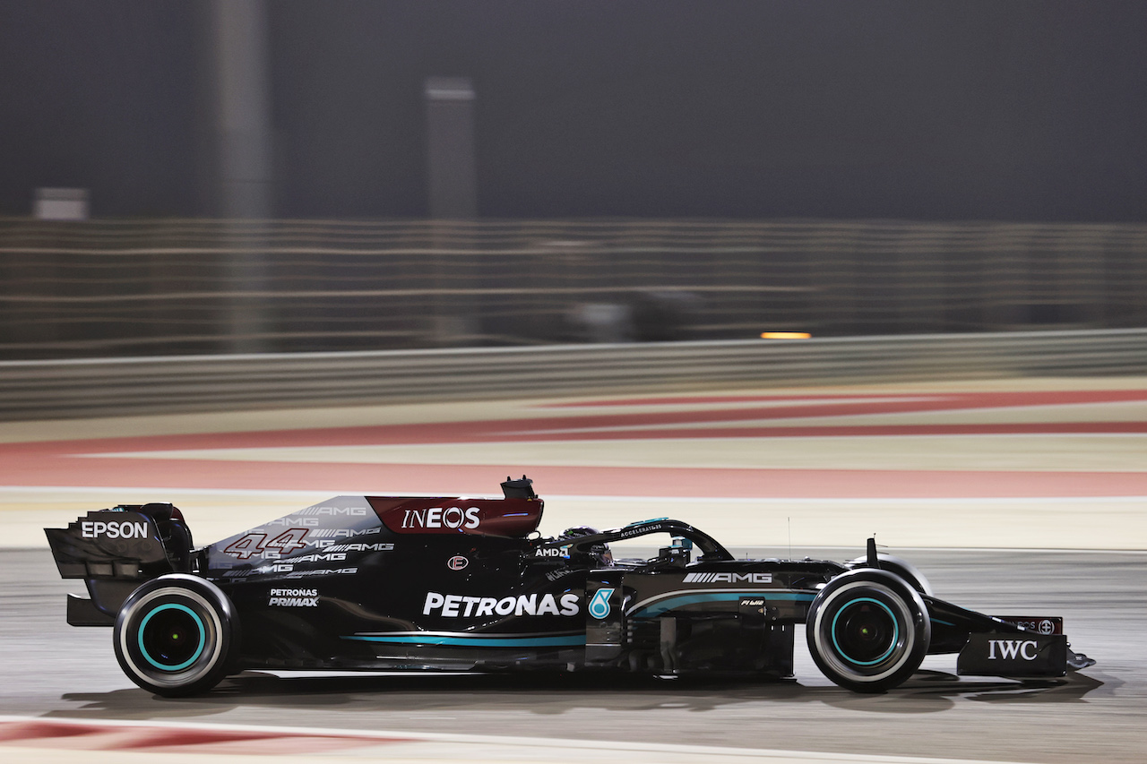 TEST BAHRAIN, Lewis Hamilton (GBR) Mercedes AMG F1 W12.
12.03.2021. Formula 1 Testing, Sakhir, Bahrain, Day One.
- www.xpbimages.com, EMail: requests@xpbimages.com © Copyright: Charniaux / XPB Images