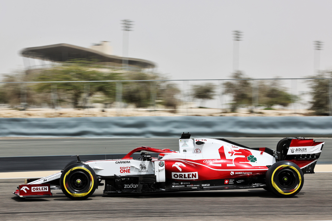 TEST BAHRAIN, Kimi Raikkonen (FIN) Alfa Romeo Racing C41.
12.03.2021. Formula 1 Testing, Sakhir, Bahrain, Day One.
- www.xpbimages.com, EMail: requests@xpbimages.com © Copyright: Batchelor / XPB Images