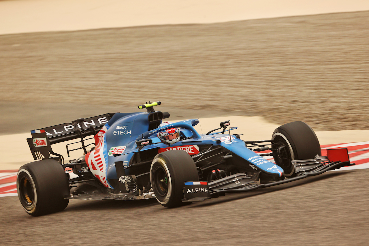 TEST BAHRAIN, Esteban Ocon (FRA) Alpine F1 Team A521.
12.03.2021. Formula 1 Testing, Sakhir, Bahrain, Day One.
- www.xpbimages.com, EMail: requests@xpbimages.com © Copyright: Charniaux / XPB Images