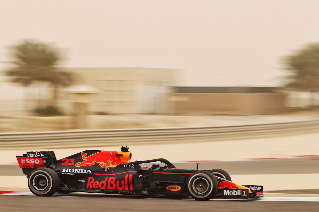 TEST BAHRAIN, Max Verstappen (NLD) Red Bull Racing RB16B.
12.03.2021. Formula 1 Testing, Sakhir, Bahrain, Day One.
- www.xpbimages.com, EMail: requests@xpbimages.com © Copyright: Charniaux / XPB Images