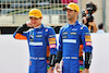 TEST BAHRAIN, (L to R): Lando Norris (GBR) McLaren e Daniel Ricciardo (AUS) McLaren.
12.03.2021. Formula 1 Testing, Sakhir, Bahrain, Day One.
- www.xpbimages.com, EMail: requests@xpbimages.com © Copyright: Batchelor / XPB Images