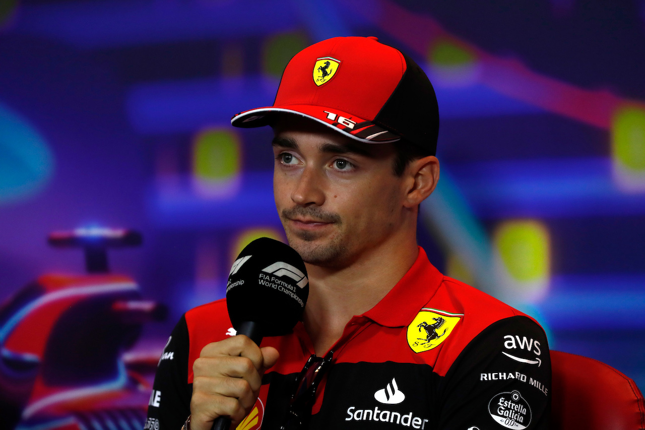 GP ABU DHABI, Charles Leclerc (MON) Ferrari in the FIA Press Conference.
17.11.2022. Formula 1 World Championship, Rd 22, Abu Dhabi Grand Prix, Yas Marina Circuit, Abu Dhabi, Preparation Day.
- www.xpbimages.com, EMail: requests@xpbimages.com © Copyright: XPB Images