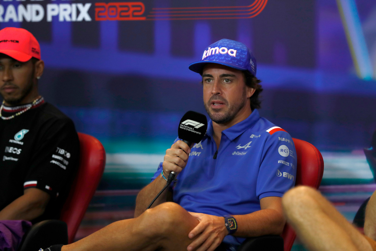 GP ABU DHABI, Fernando Alonso (ESP) Alpine F1 Team in the FIA Press Conference.
17.11.2022. Formula 1 World Championship, Rd 22, Abu Dhabi Grand Prix, Yas Marina Circuit, Abu Dhabi, Preparation Day.
- www.xpbimages.com, EMail: requests@xpbimages.com © Copyright: XPB Images