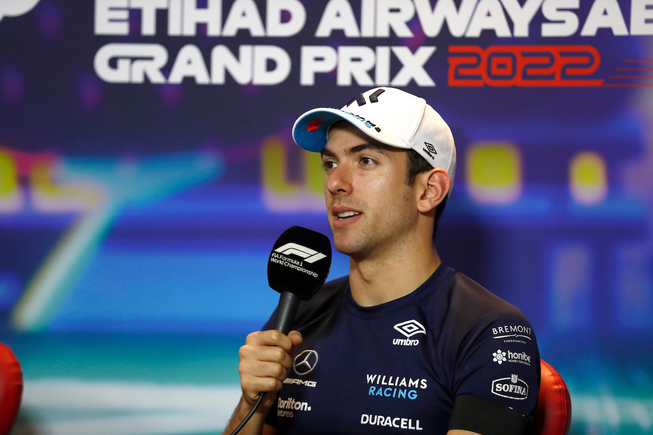 GP ABU DHABI, Nicholas Latifi (CDN) Williams Racing in the FIA Press Conference.
17.11.2022. Formula 1 World Championship, Rd 22, Abu Dhabi Grand Prix, Yas Marina Circuit, Abu Dhabi, Preparation Day.
- www.xpbimages.com, EMail: requests@xpbimages.com © Copyright: XPB Images