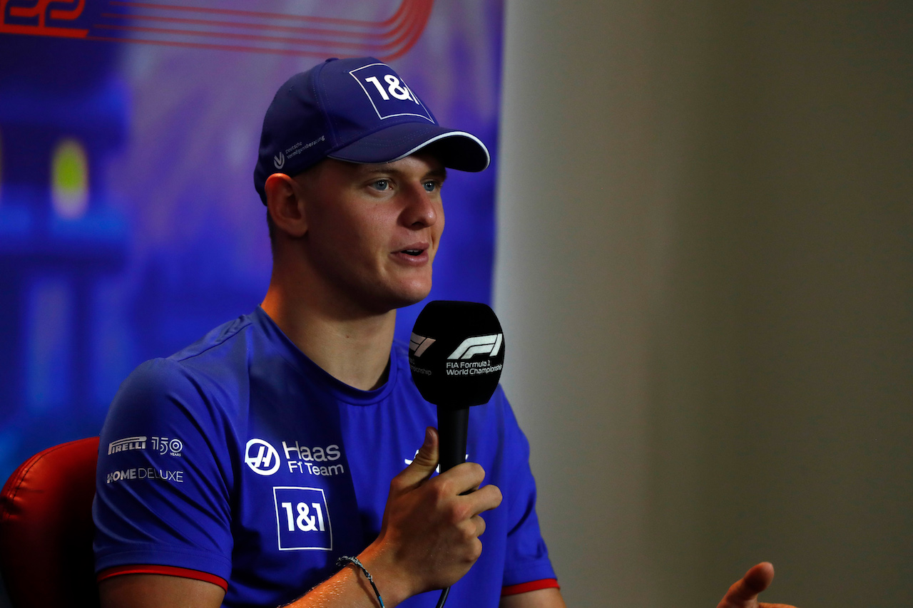 GP ABU DHABI, Mick Schumacher (GER) Haas F1 Team in the FIA Press Conference.
17.11.2022. Formula 1 World Championship, Rd 22, Abu Dhabi Grand Prix, Yas Marina Circuit, Abu Dhabi, Preparation Day.
- www.xpbimages.com, EMail: requests@xpbimages.com © Copyright: XPB Images