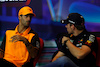 GP ABU DHABI, (L to R): Daniel Ricciardo (AUS) McLaren with Max Verstappen (NLD) Red Bull Racing, in the FIA Press Conference.
17.11.2022. Formula 1 World Championship, Rd 22, Abu Dhabi Grand Prix, Yas Marina Circuit, Abu Dhabi, Preparation Day.
- www.xpbimages.com, EMail: requests@xpbimages.com © Copyright: XPB Images