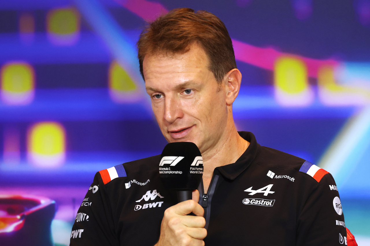 GP ABU DHABI, Laurent Rossi (FRA) Alpine Chief Executive Officer in the FIA Press Conference.
19.11.2022. Formula 1 World Championship, Rd 22, Abu Dhabi Grand Prix, Yas Marina Circuit, Abu Dhabi, Qualifiche Day.
- www.xpbimages.com, EMail: requests@xpbimages.com © Copyright: XPB Images