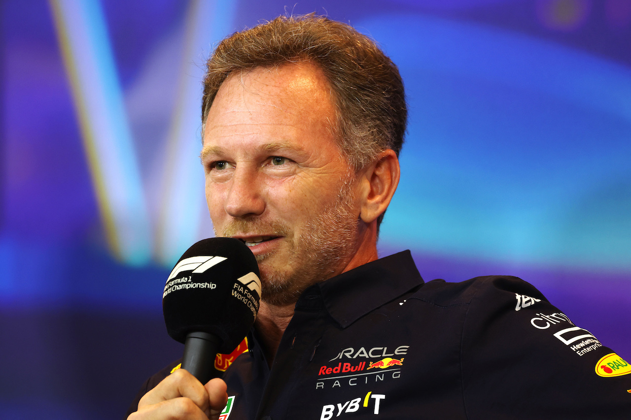 GP ABU DHABI, Christian Horner (GBR) Red Bull Racing Team Principal in the FIA Press Conference.
19.11.2022. Formula 1 World Championship, Rd 22, Abu Dhabi Grand Prix, Yas Marina Circuit, Abu Dhabi, Qualifiche Day.
- www.xpbimages.com, EMail: requests@xpbimages.com © Copyright: XPB Images