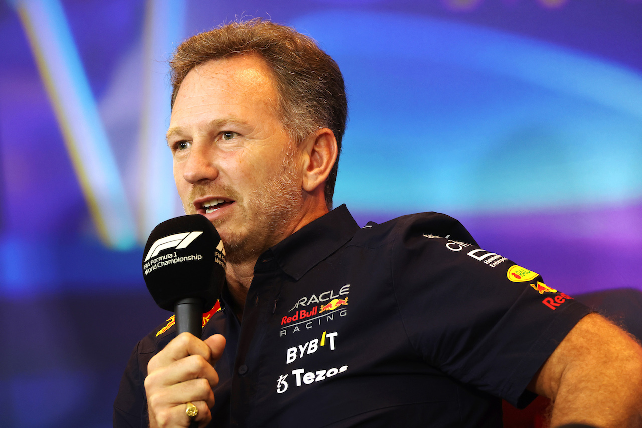 GP ABU DHABI, Christian Horner (GBR) Red Bull Racing Team Principal in the FIA Press Conference.
19.11.2022. Formula 1 World Championship, Rd 22, Abu Dhabi Grand Prix, Yas Marina Circuit, Abu Dhabi, Qualifiche Day.
- www.xpbimages.com, EMail: requests@xpbimages.com © Copyright: XPB Images