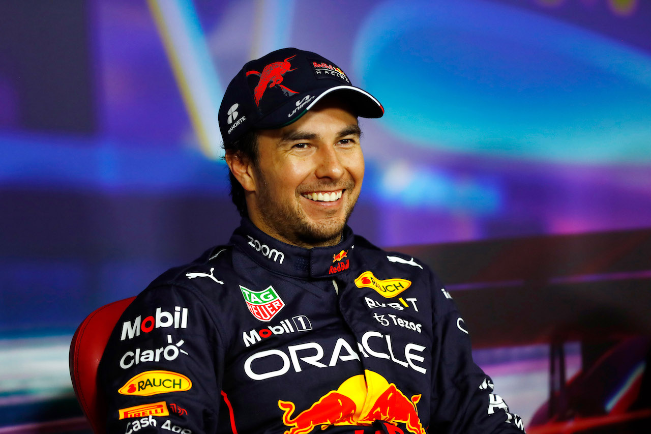 GP ABU DHABI, Sergio Perez (MEX) Red Bull Racing in the post qualifying FIA Press Conference.
19.11.2022. Formula 1 World Championship, Rd 22, Abu Dhabi Grand Prix, Yas Marina Circuit, Abu Dhabi, Qualifiche Day.
- www.xpbimages.com, EMail: requests@xpbimages.com © Copyright: XPB Images