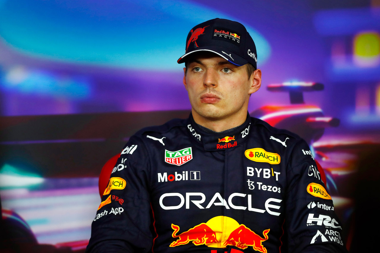 GP ABU DHABI, Max Verstappen (NLD) Red Bull Racing in the post qualifying FIA Press Conference.
19.11.2022. Formula 1 World Championship, Rd 22, Abu Dhabi Grand Prix, Yas Marina Circuit, Abu Dhabi, Qualifiche Day.
- www.xpbimages.com, EMail: requests@xpbimages.com © Copyright: XPB Images