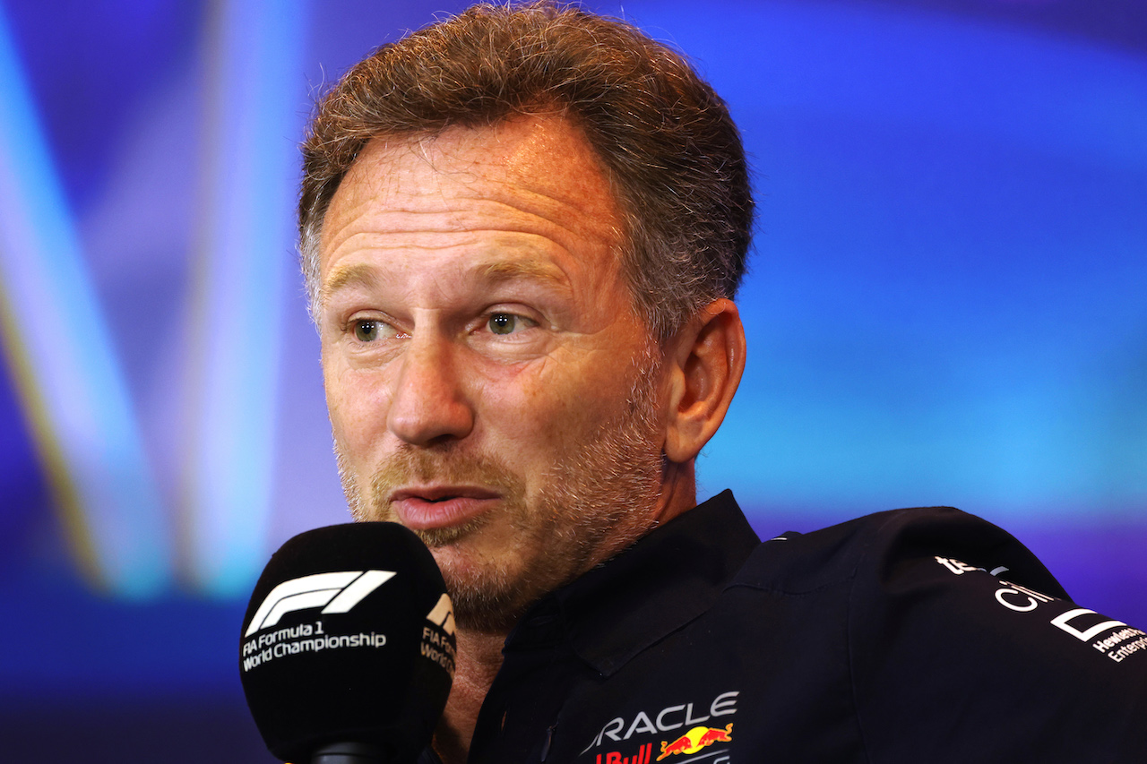 GP ABU DHABI, Christian Horner (GBR) Red Bull Racing Team Principal in the FIA Press Conference.
19.11.2022. Formula 1 World Championship, Rd 22, Abu Dhabi Grand Prix, Yas Marina Circuit, Abu Dhabi, Qualifiche Day.
- www.xpbimages.com, EMail: requests@xpbimages.com © Copyright: XPB Images