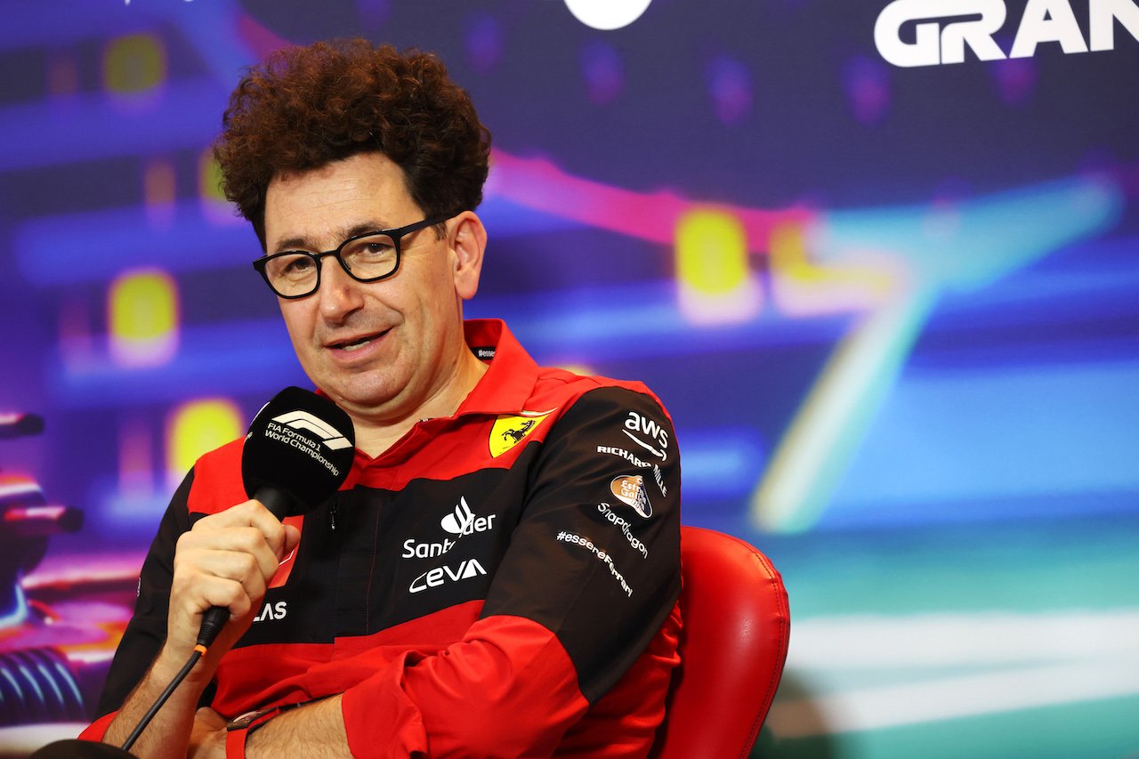 GP ABU DHABI, Mattia Binotto (ITA) Ferrari Team Principal in the FIA Press Conference.
19.11.2022. Formula 1 World Championship, Rd 22, Abu Dhabi Grand Prix, Yas Marina Circuit, Abu Dhabi, Qualifiche Day.
- www.xpbimages.com, EMail: requests@xpbimages.com © Copyright: XPB Images