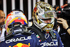 GP ABU DHABI, 
Max Verstappen (NLD) Red Bull Racing (Right) e team mate Sergio Perez (MEX) Red Bull Racing in qualifying parc ferme.
19.11.2022. Formula 1 World Championship, Rd 22, Abu Dhabi Grand Prix, Yas Marina Circuit, Abu Dhabi, Qualifiche Day.
- www.xpbimages.com, EMail: requests@xpbimages.com © Copyright: Batchelor / XPB Images