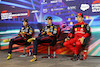 GP ABU DHABI, (L to R): Sergio Perez (MEX) Red Bull Racing; Max Verstappen (NLD) Red Bull Racing; e Charles Leclerc (MON) Ferrari, in the post qualifying FIA Press Conference.
19.11.2022. Formula 1 World Championship, Rd 22, Abu Dhabi Grand Prix, Yas Marina Circuit, Abu Dhabi, Qualifiche Day.
- www.xpbimages.com, EMail: requests@xpbimages.com © Copyright: XPB Images