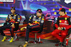 GP ABU DHABI, (L to R): Sergio Perez (MEX) Red Bull Racing; Max Verstappen (NLD) Red Bull Racing; e Charles Leclerc (MON) Ferrari, in the post qualifying FIA Press Conference.
19.11.2022. Formula 1 World Championship, Rd 22, Abu Dhabi Grand Prix, Yas Marina Circuit, Abu Dhabi, Qualifiche Day.
- www.xpbimages.com, EMail: requests@xpbimages.com © Copyright: XPB Images