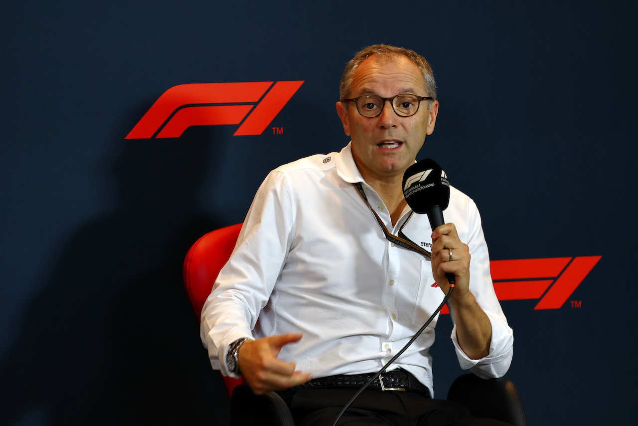 GP ABU DHABI, Stefano Domenicali (ITA) Formula One President e CEO - Formula Academy announcement.
18.11.2022. Formula 1 World Championship, Rd 22, Abu Dhabi Grand Prix, Yas Marina Circuit, Abu Dhabi, Practice Day.
- www.xpbimages.com, EMail: requests@xpbimages.com © Copyright: Batchelor / XPB Images